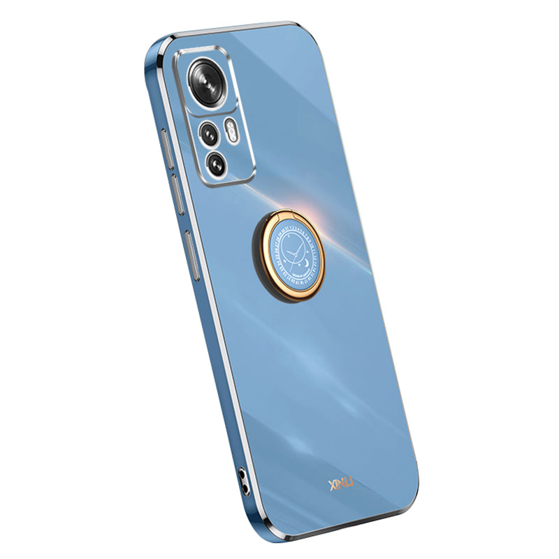XINLI For Xiaomi 12T Pro 5G Electroplating Mobile Phone Cover Ring Holder Kickstand TPU Phone Case XINLI For Xiaomi 12T Pro 5G Electroplating Mobile Phone Cover Ring Holder Kickstand TPU Phone Case